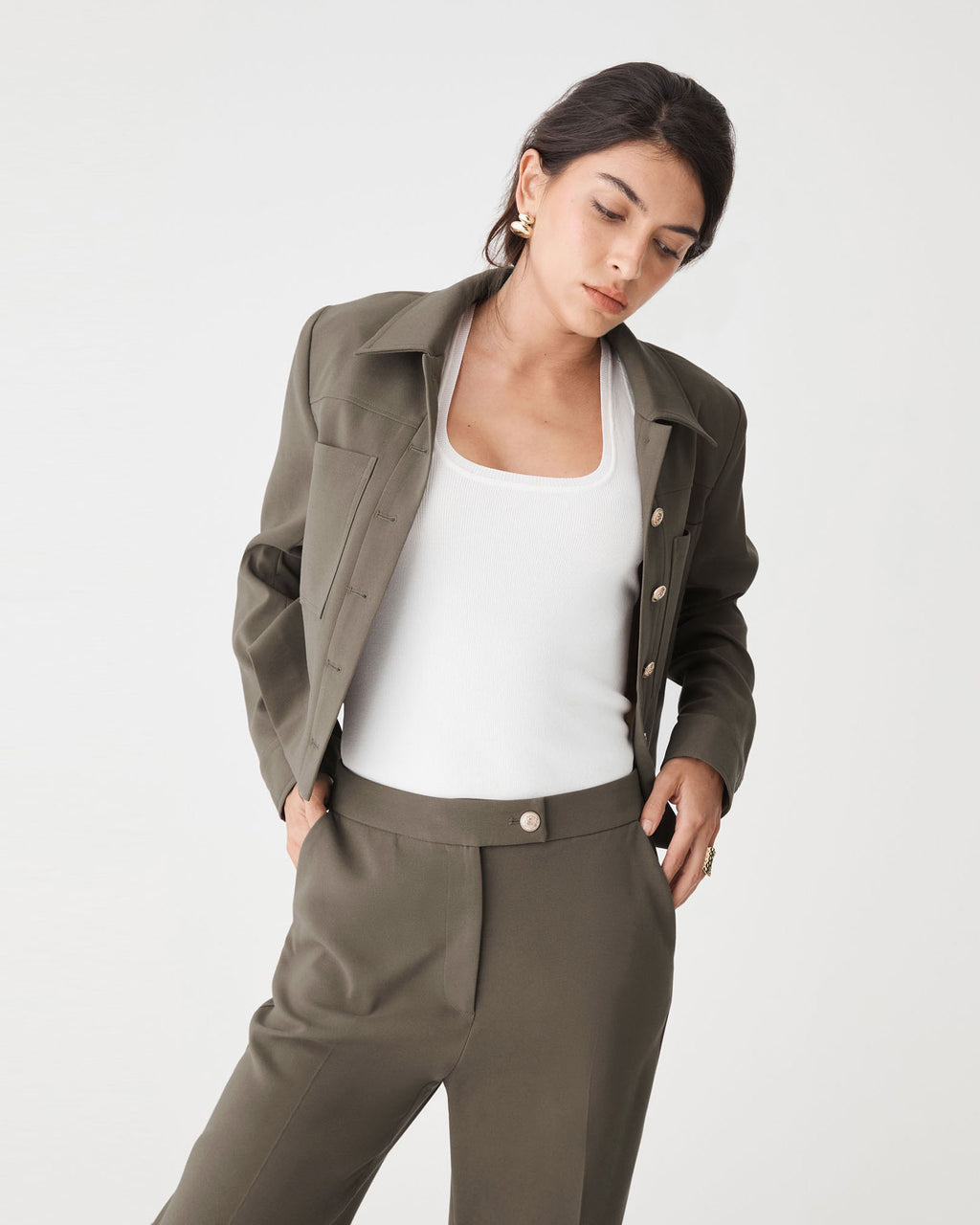 Sadie Patch Pocket Crop Jacket