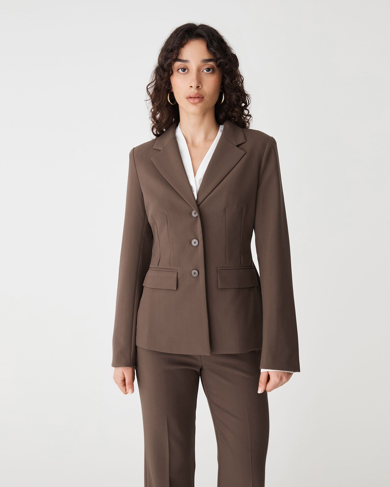 Lydia Fitted Waist Blazer