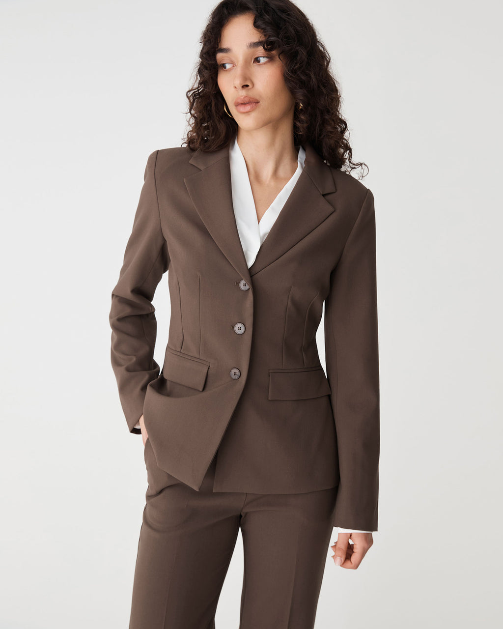 Lydia Fitted Waist Blazer