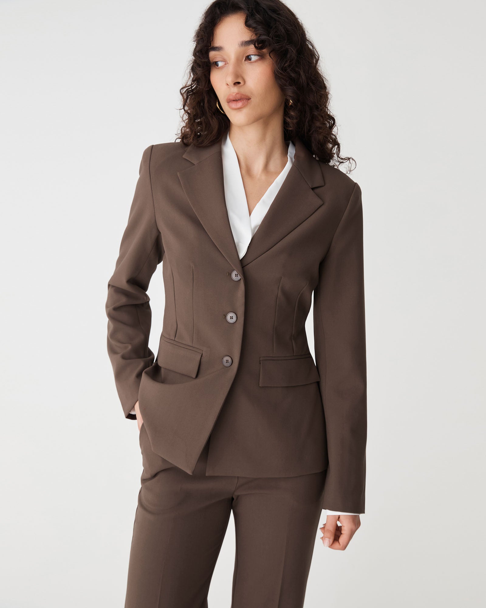 Lydia Fitted Waist Blazer