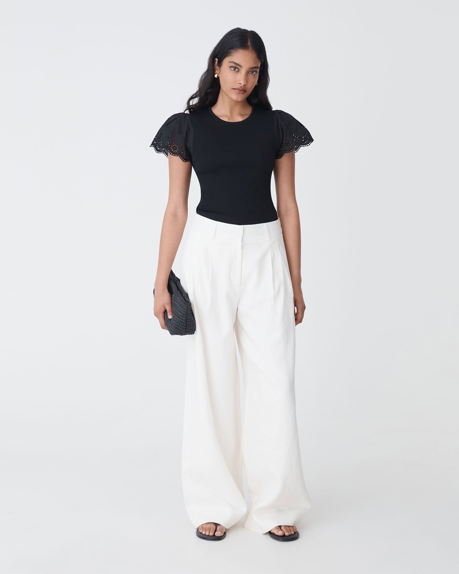 Sasha Embroidery Knit Top
