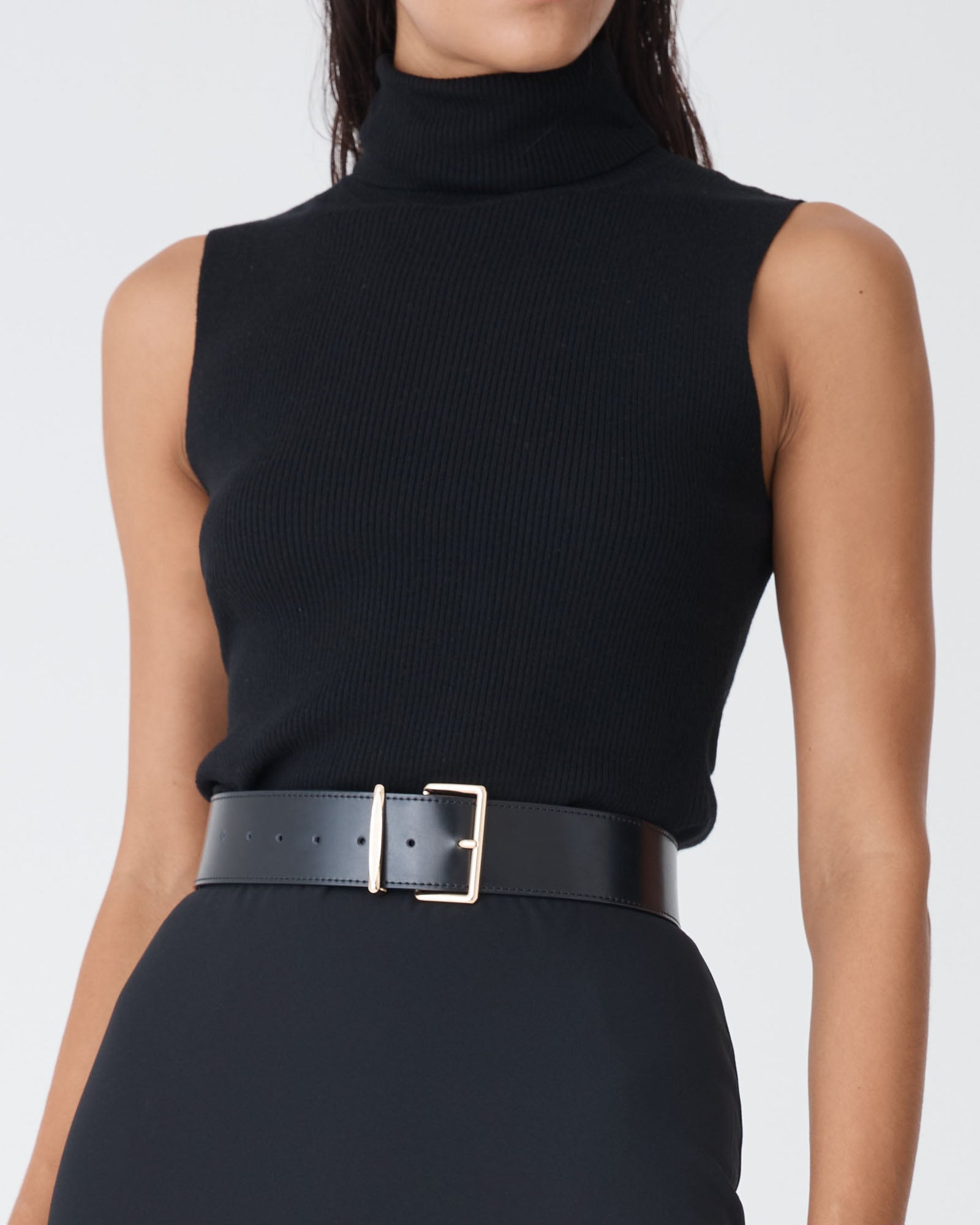 Suzie Turtleneck Rib Knit Top