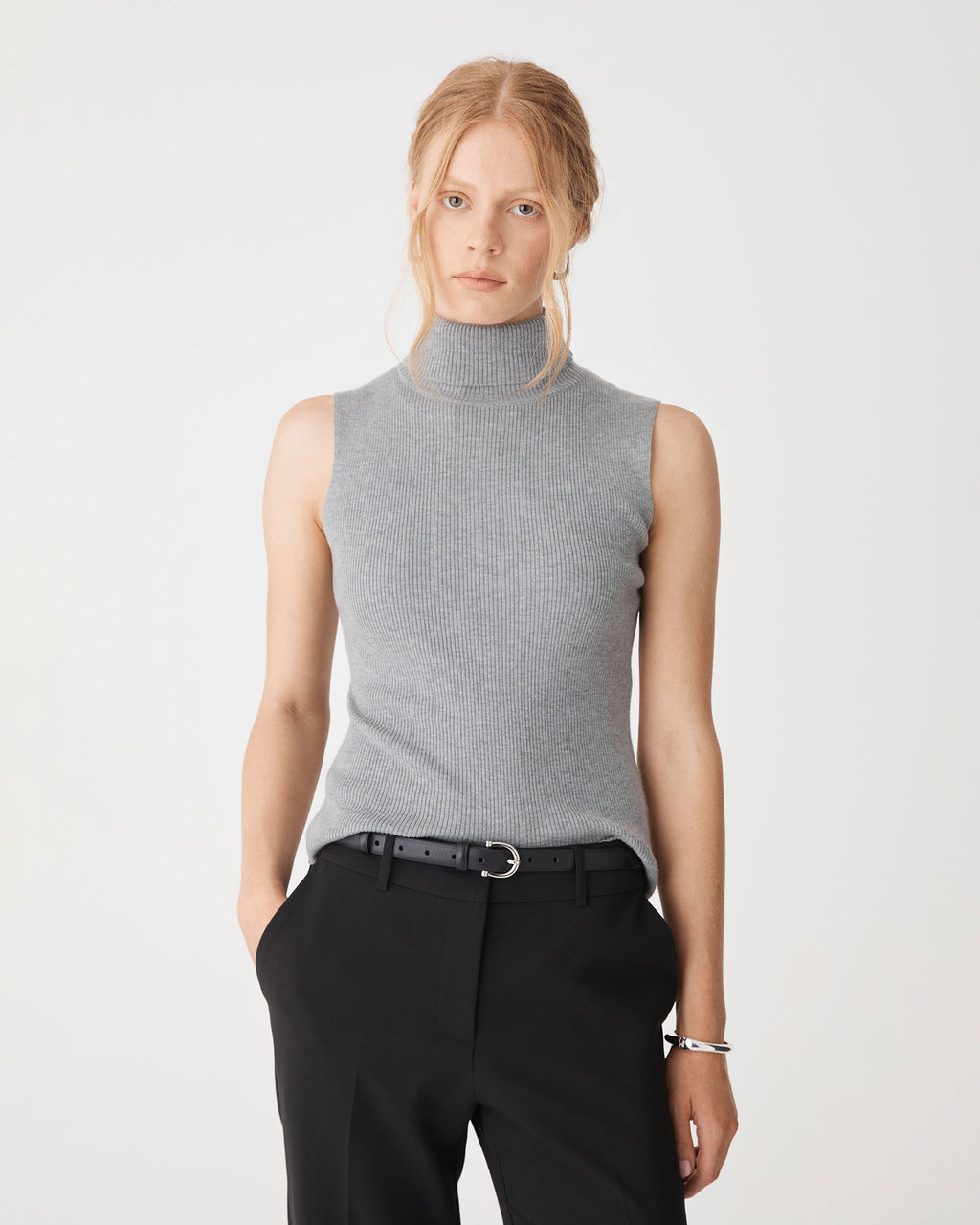 Suzie Turtleneck Rib Knit Top