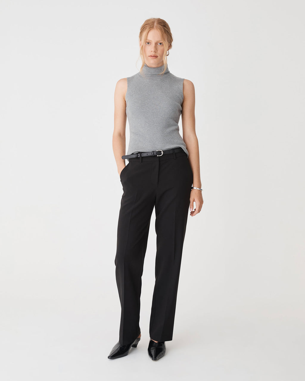 Suzie Turtleneck Rib Knit Top