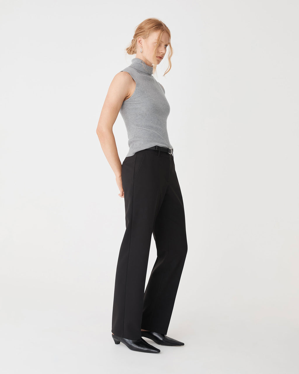 Suzie Turtleneck Rib Knit Top