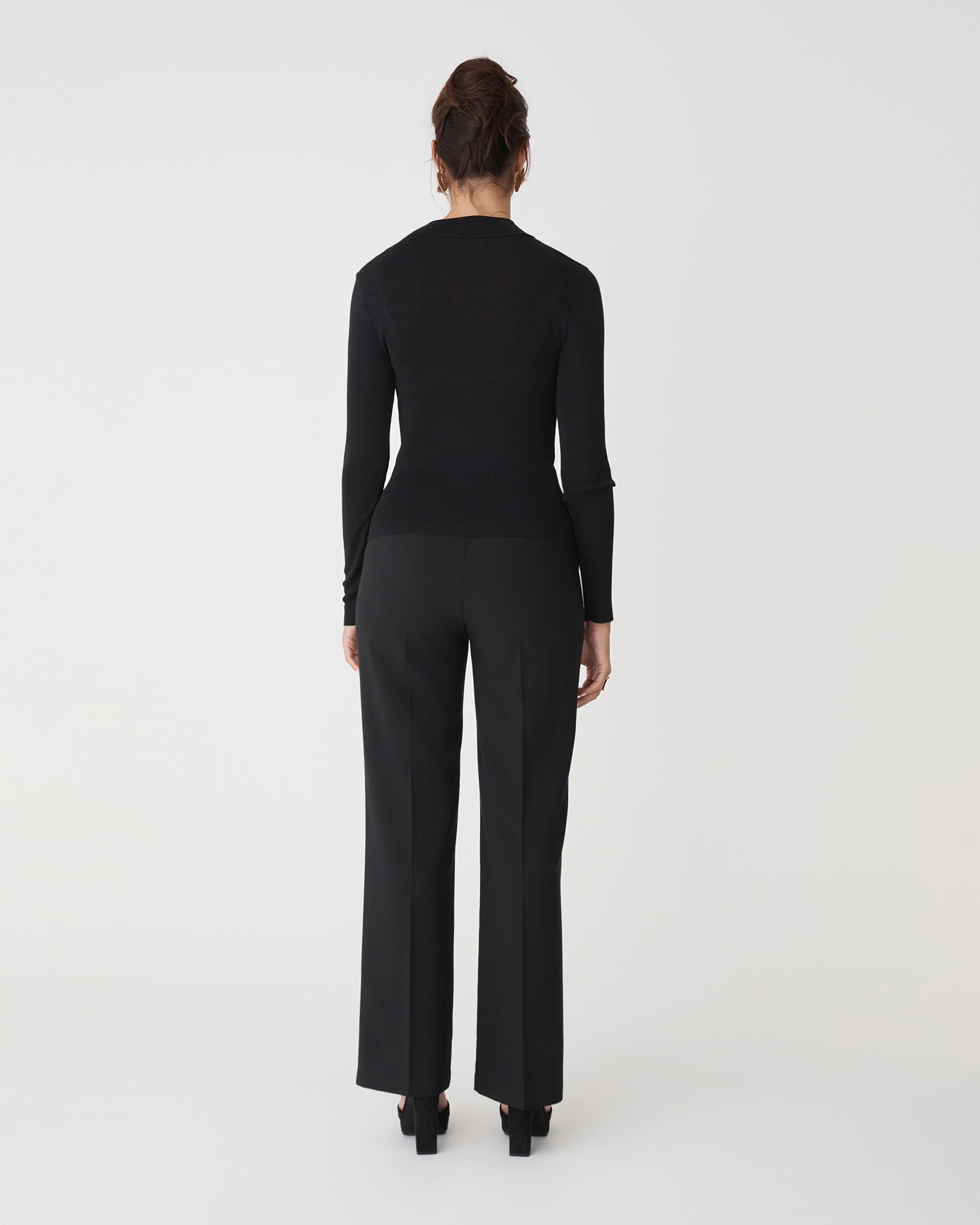 Ciara Keyhole Lurex Knit Top