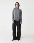 Jada Notch Hem Turtleneck Knit