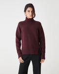 Jada Notch Hem Turtleneck Knit