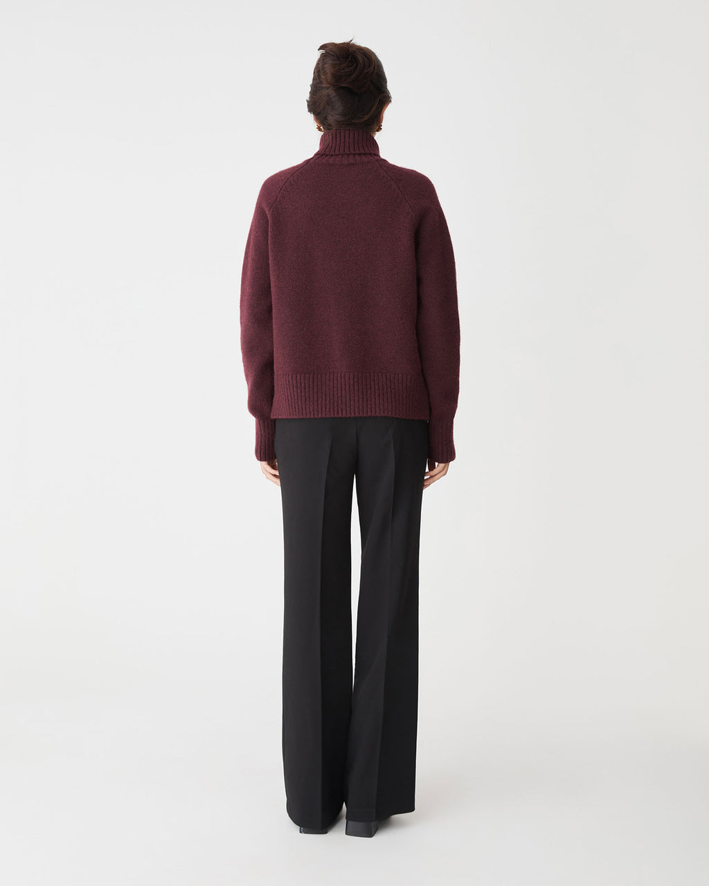 Jada Notch Hem Turtleneck Knit