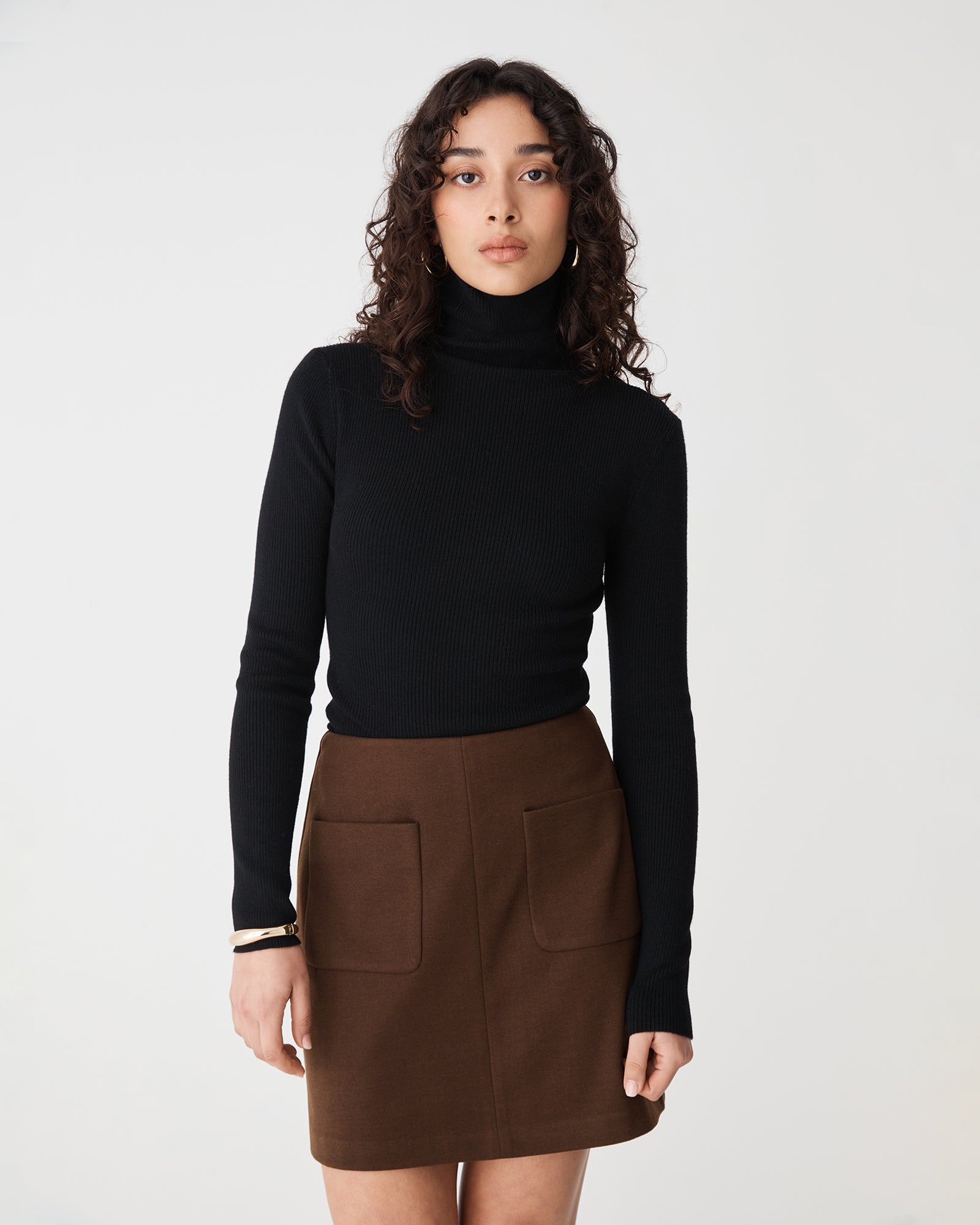 Ginny Ribbed Turtleneck Knit