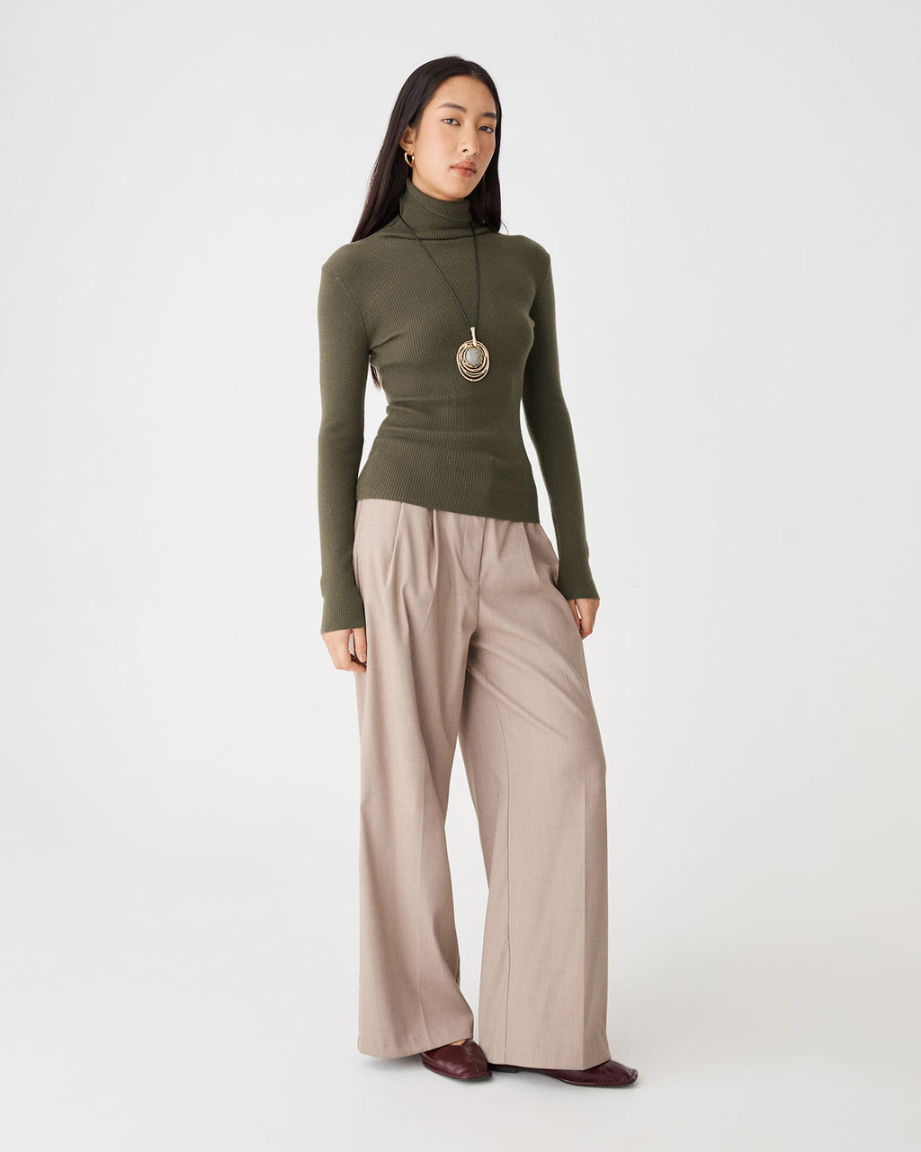 Ginny Ribbed Turtleneck Knit