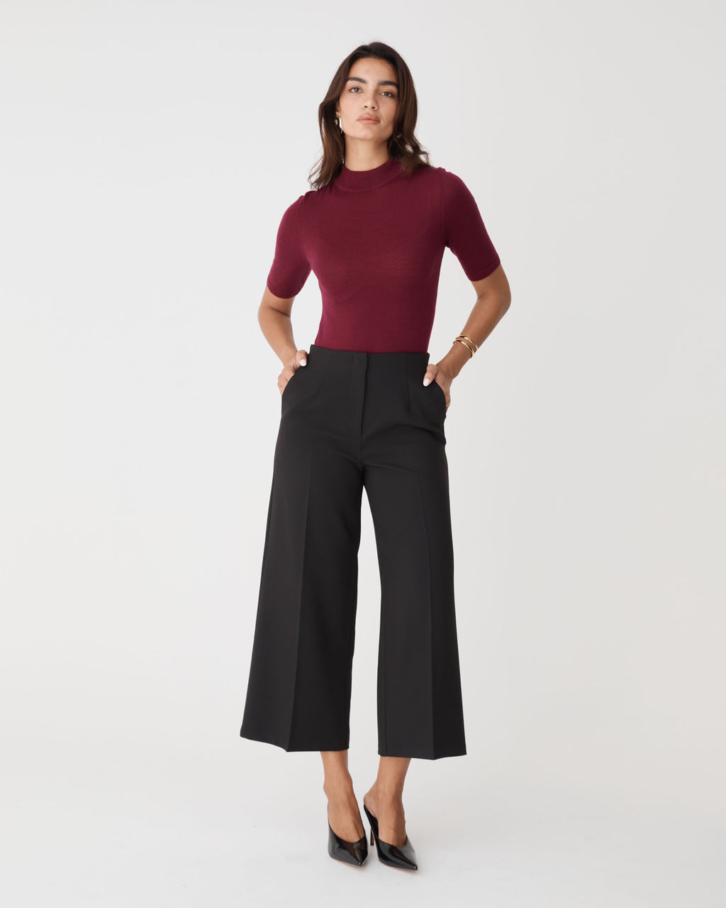 Ellen Wool Short Sleeve Knit