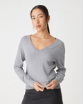 Carla V-Neck Cable Knit