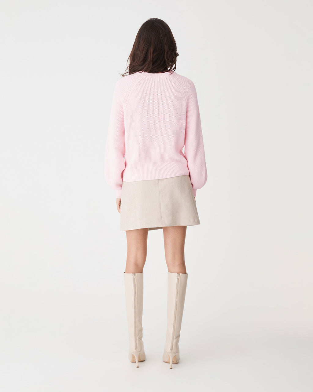 Meg Crew Neck Rib Knit Jumper
