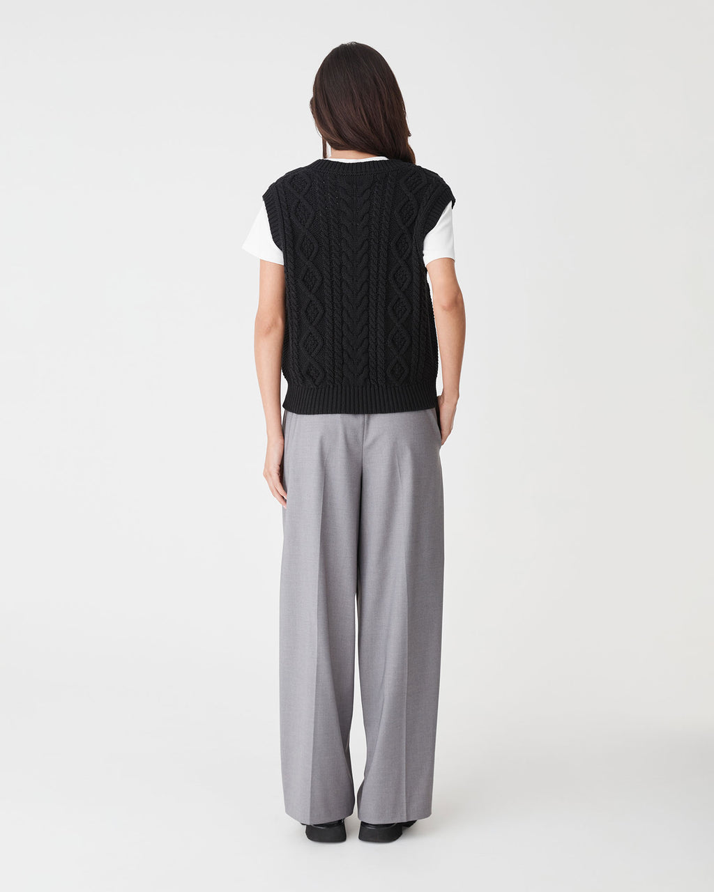 Poppy Sleeveless Cable Knit
