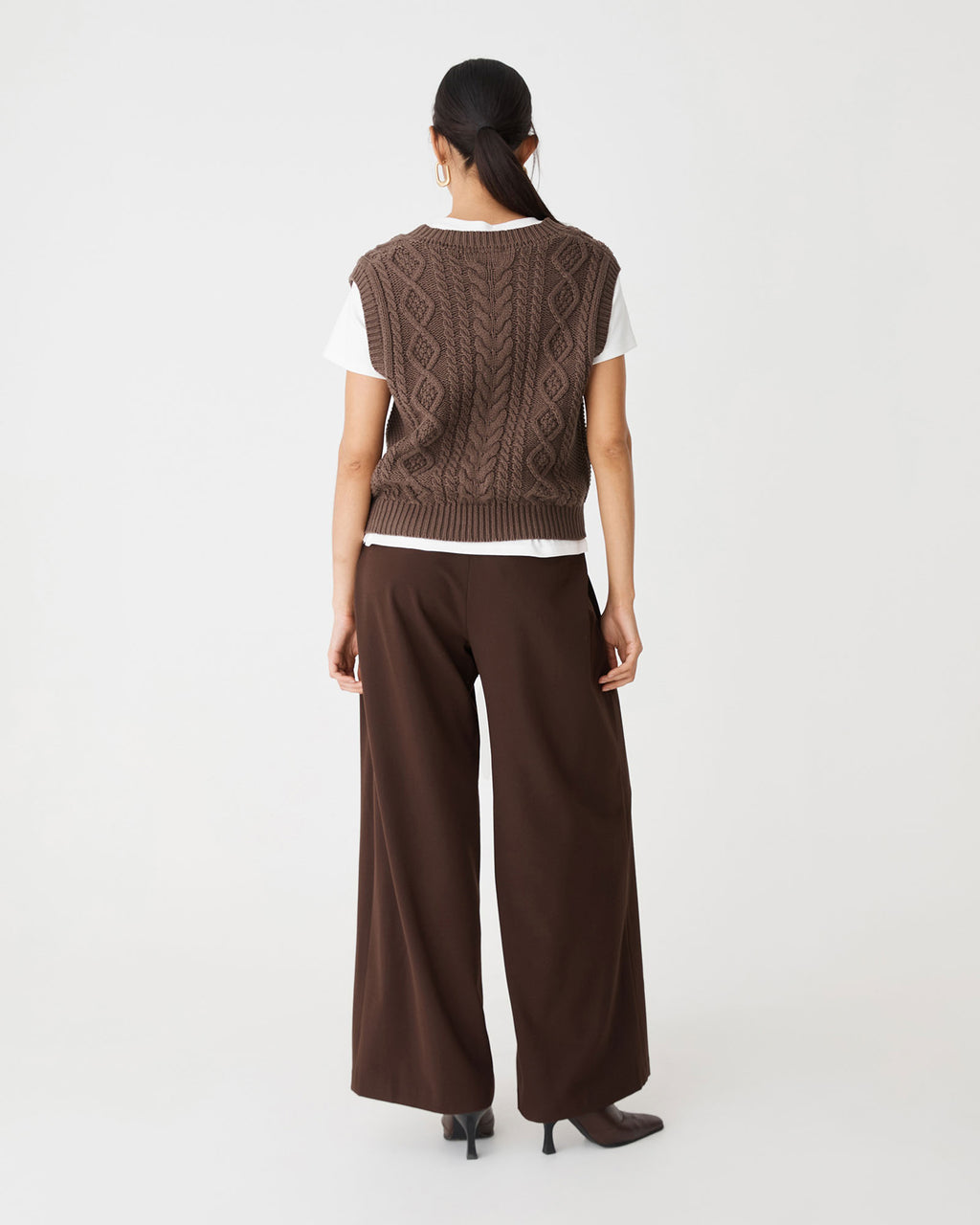 Poppy Sleeveless Cable Knit