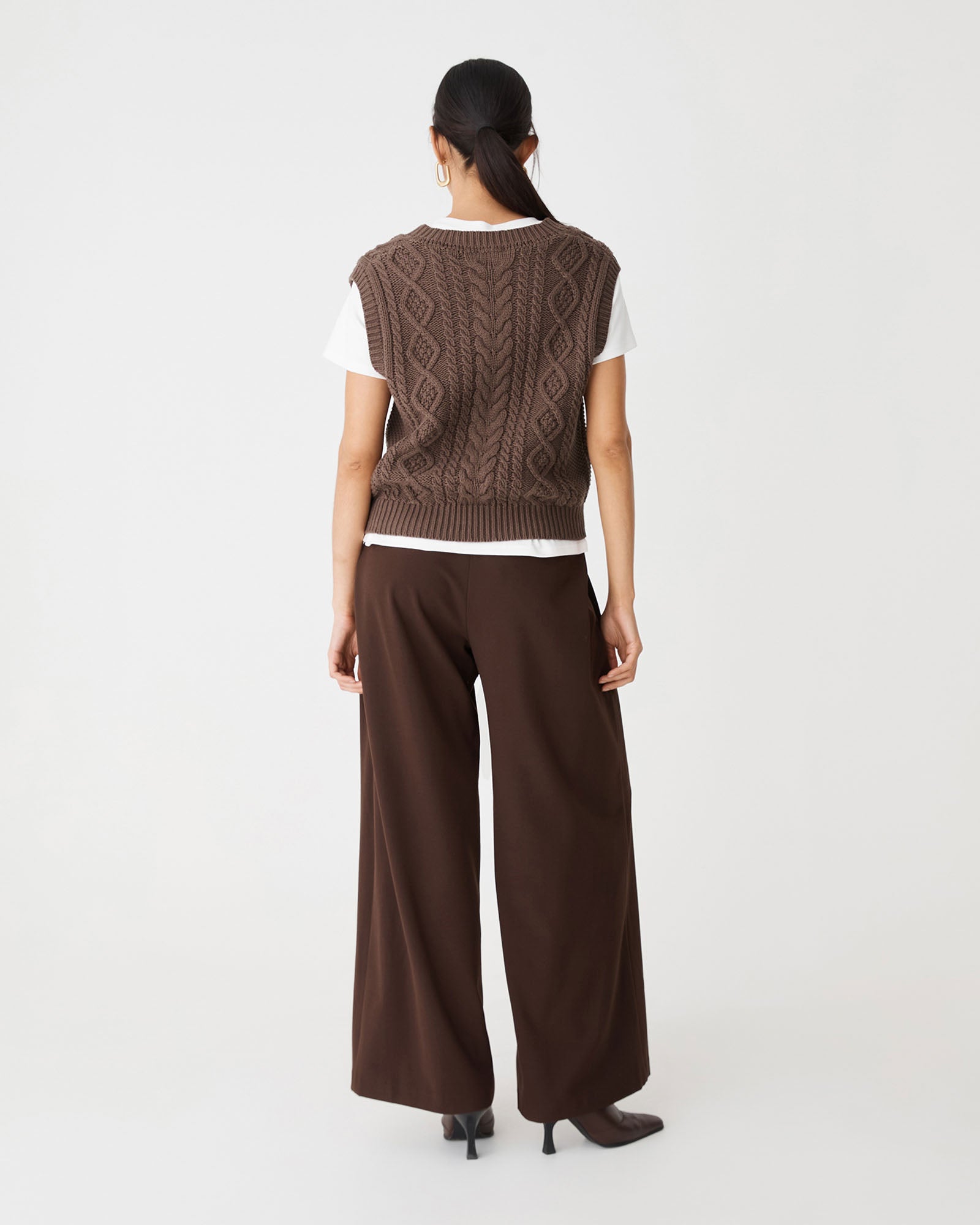 Poppy Sleeveless Cable Knit
