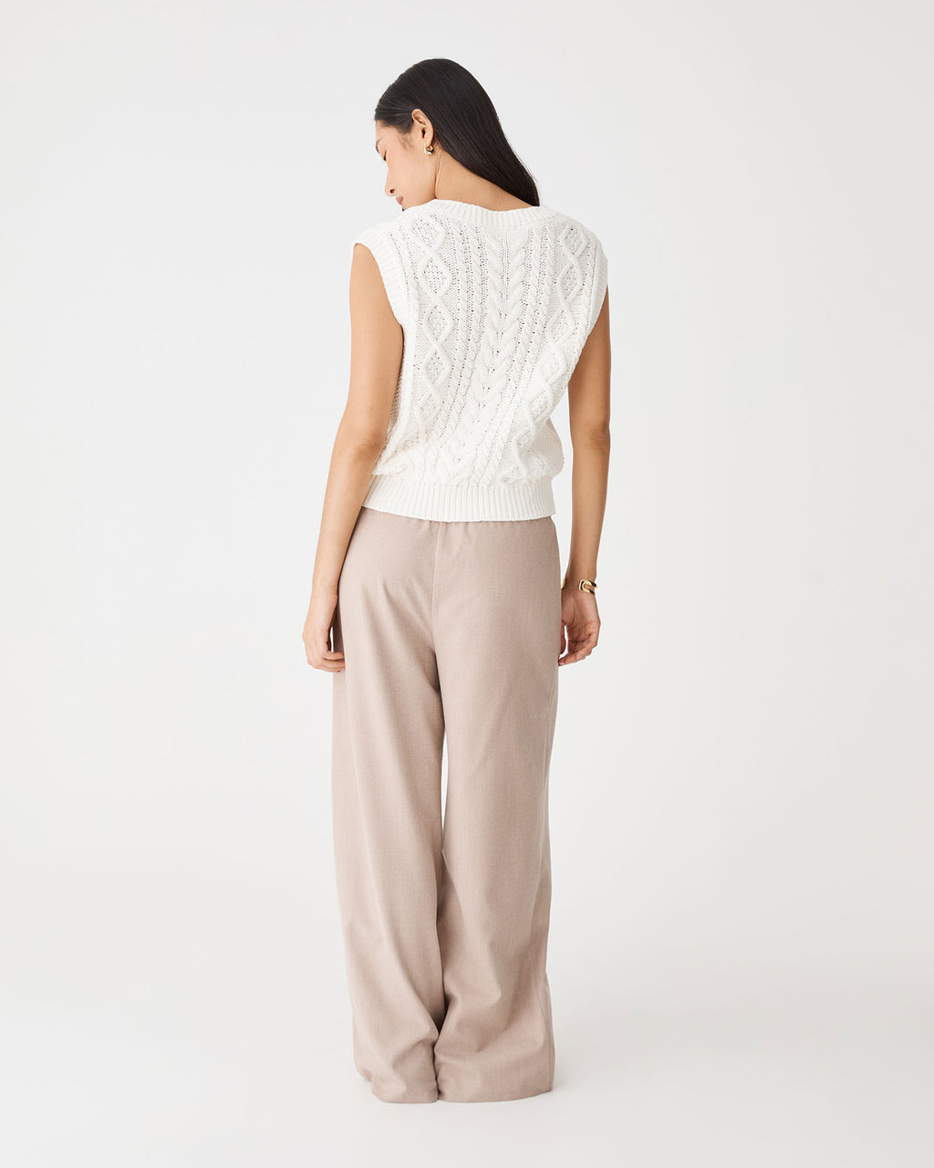 Poppy Sleeveless Cable Knit