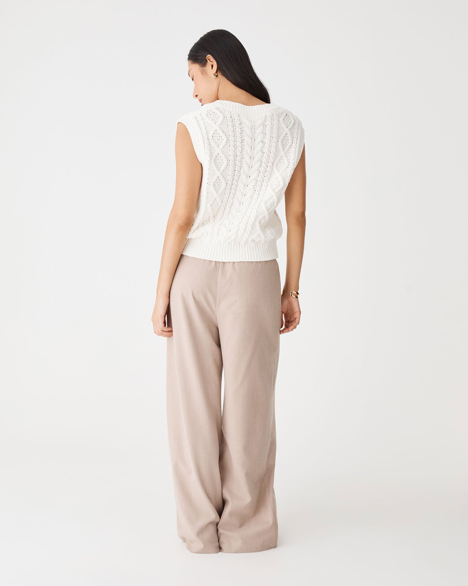 Poppy Sleeveless Cable Knit