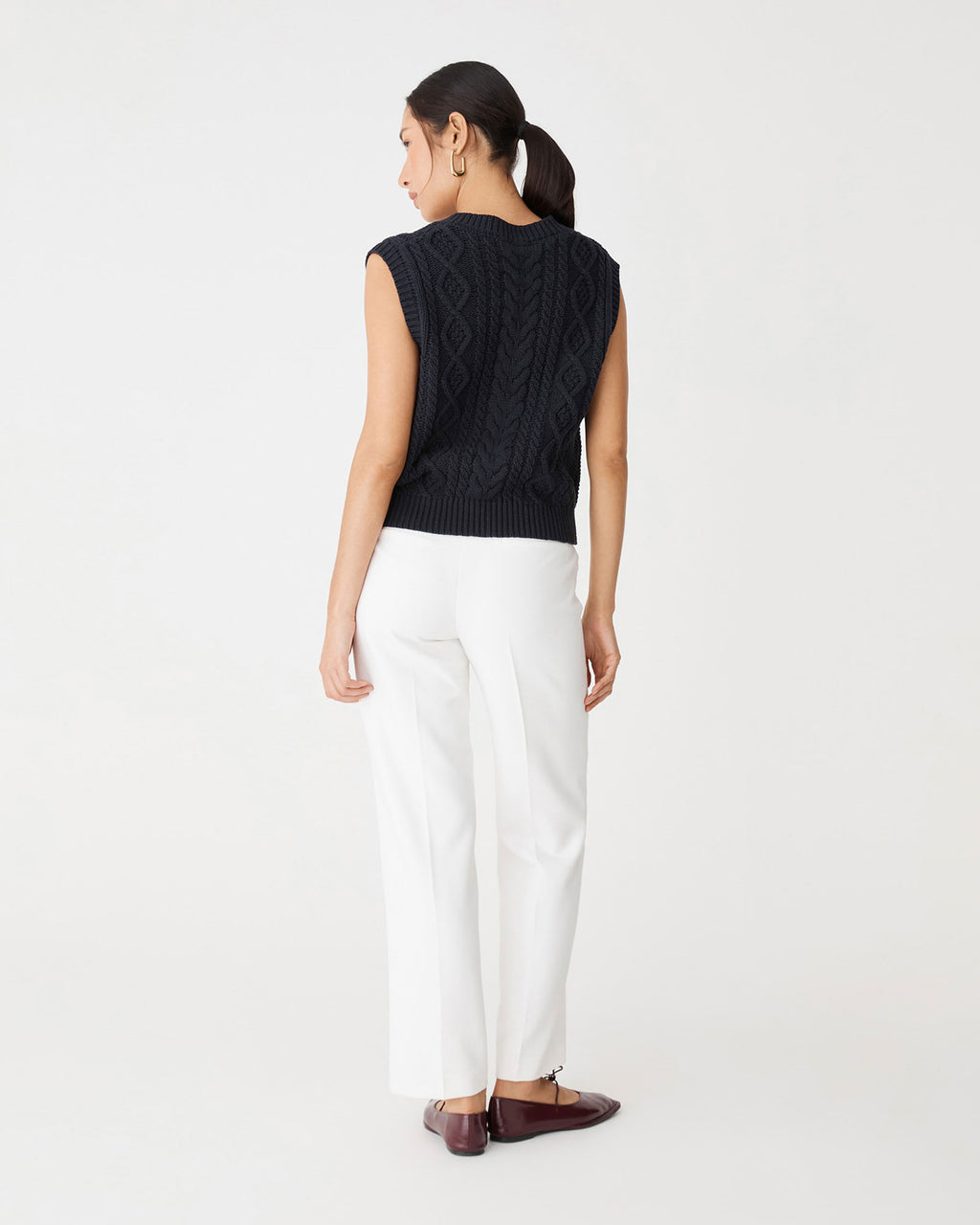 Poppy Sleeveless Cable Knit