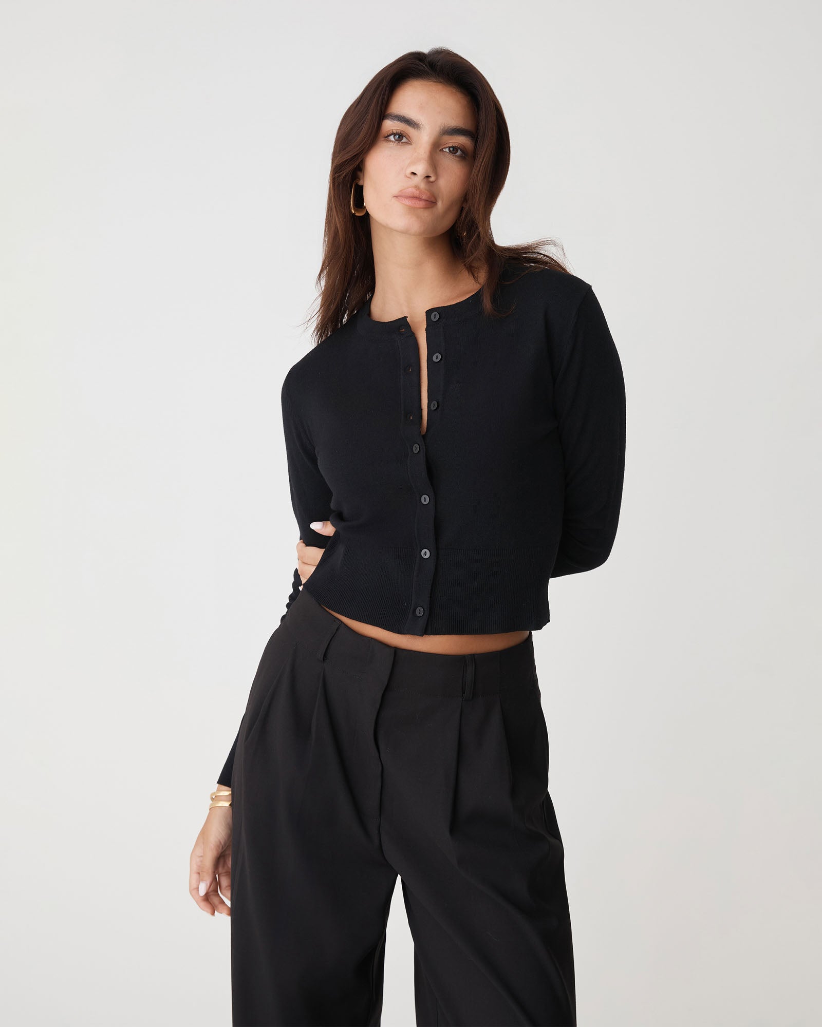 Cassie Crew Neck Cardigan