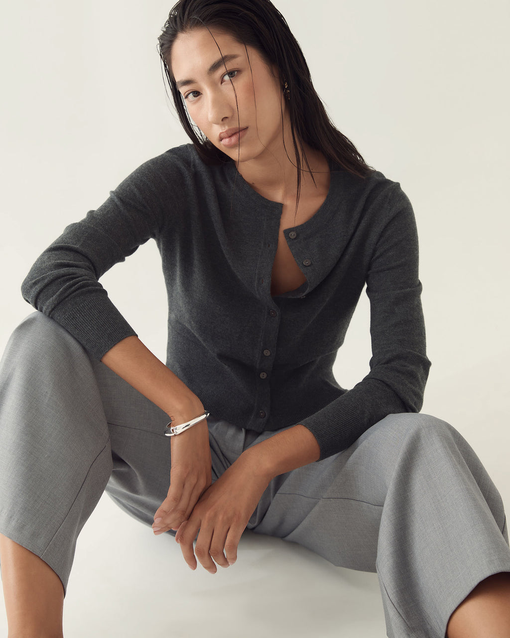 Cassie Crew Neck Cardigan