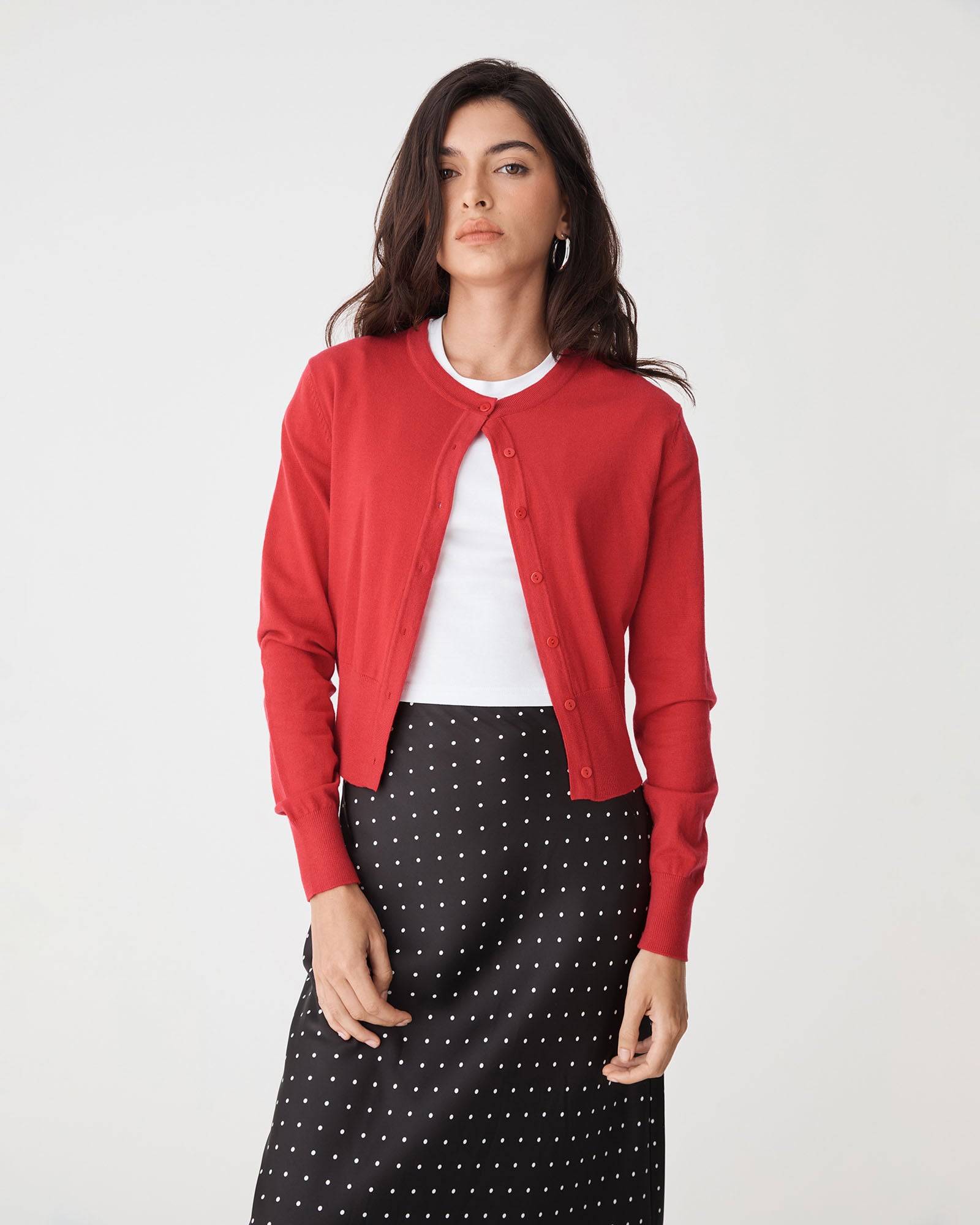 Cassie Crew Neck Cardigan