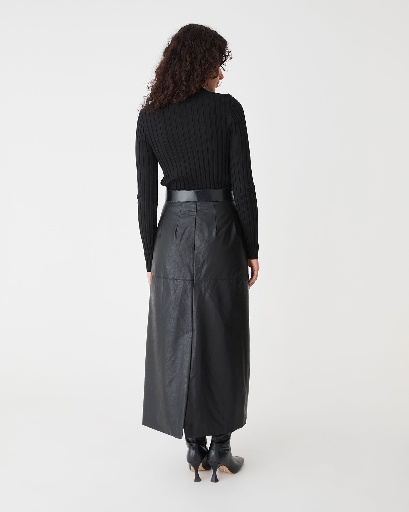 Inez Mock Neck Henley Knit