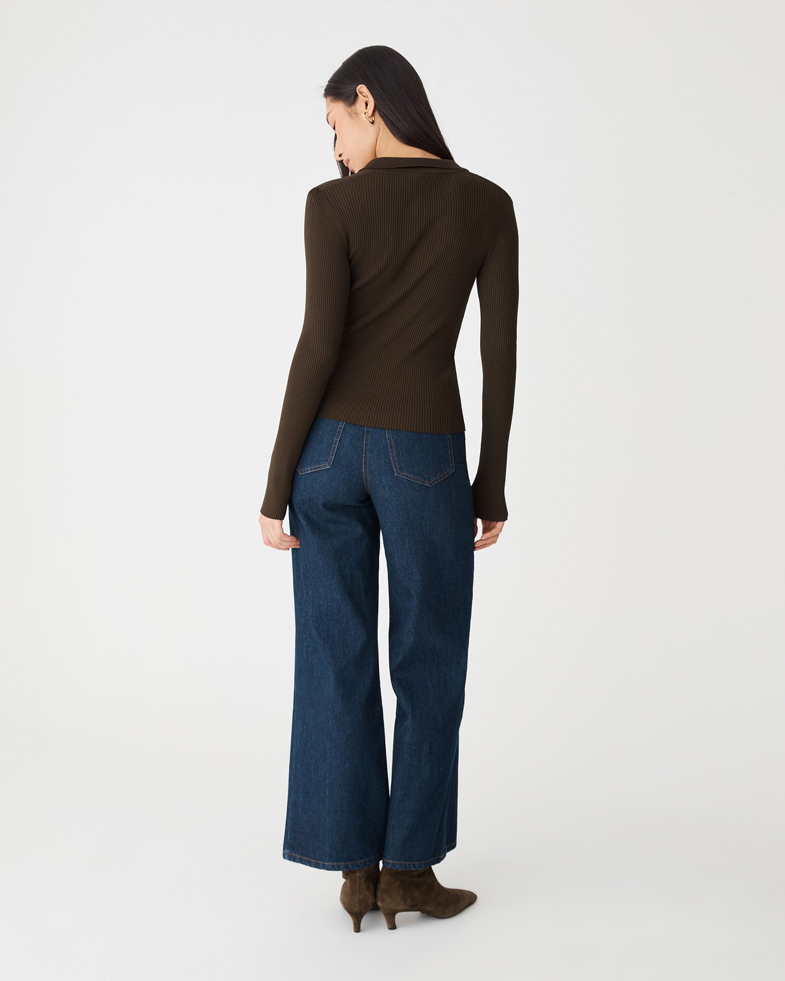 Bristol Collared Rib Cardigan