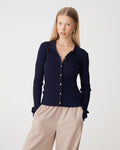 Bristol Collared Rib Cardigan