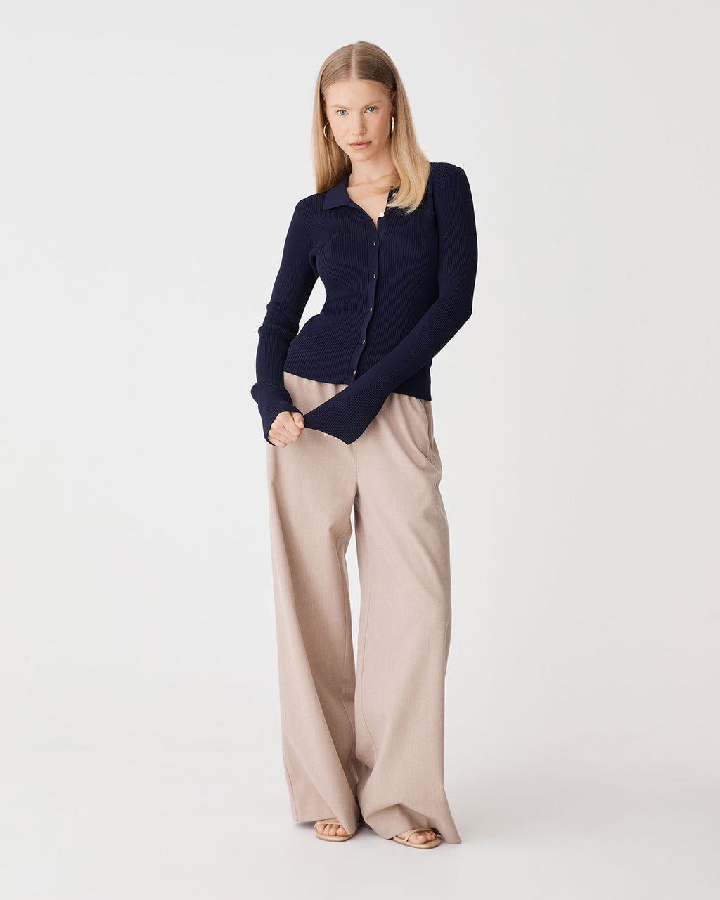Bristol Collared Rib Cardigan