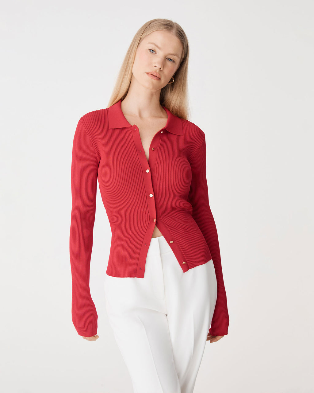 Bristol Collared Rib Cardigan