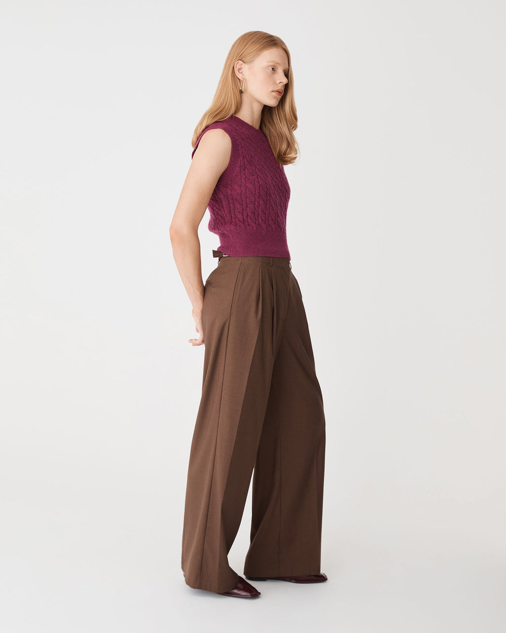 Frankie Sleeveless Cable Knit