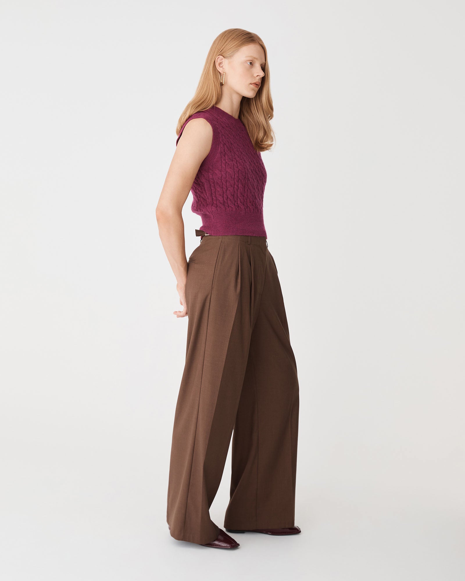 Frankie Sleeveless Cable Knit