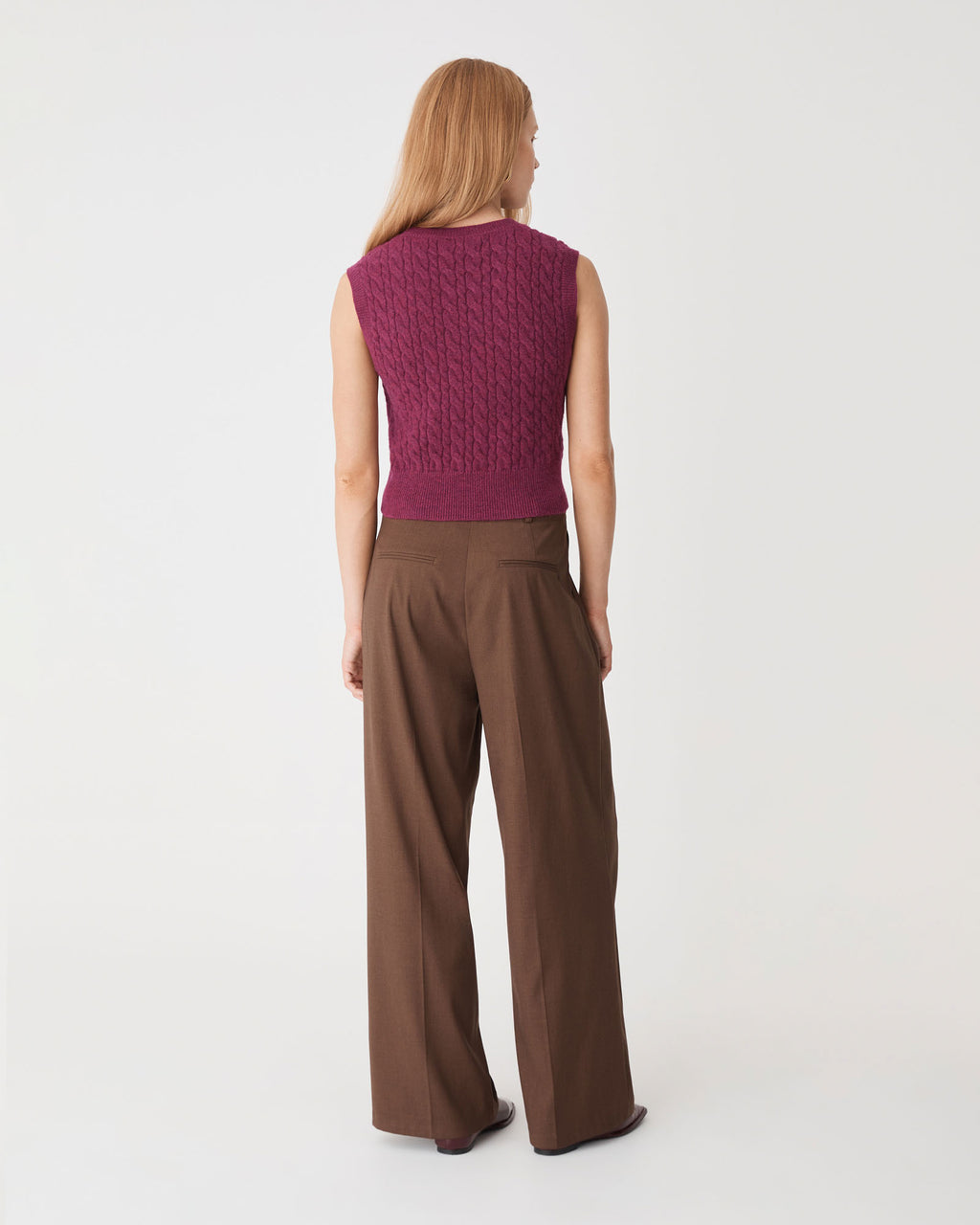 Frankie Sleeveless Cable Knit