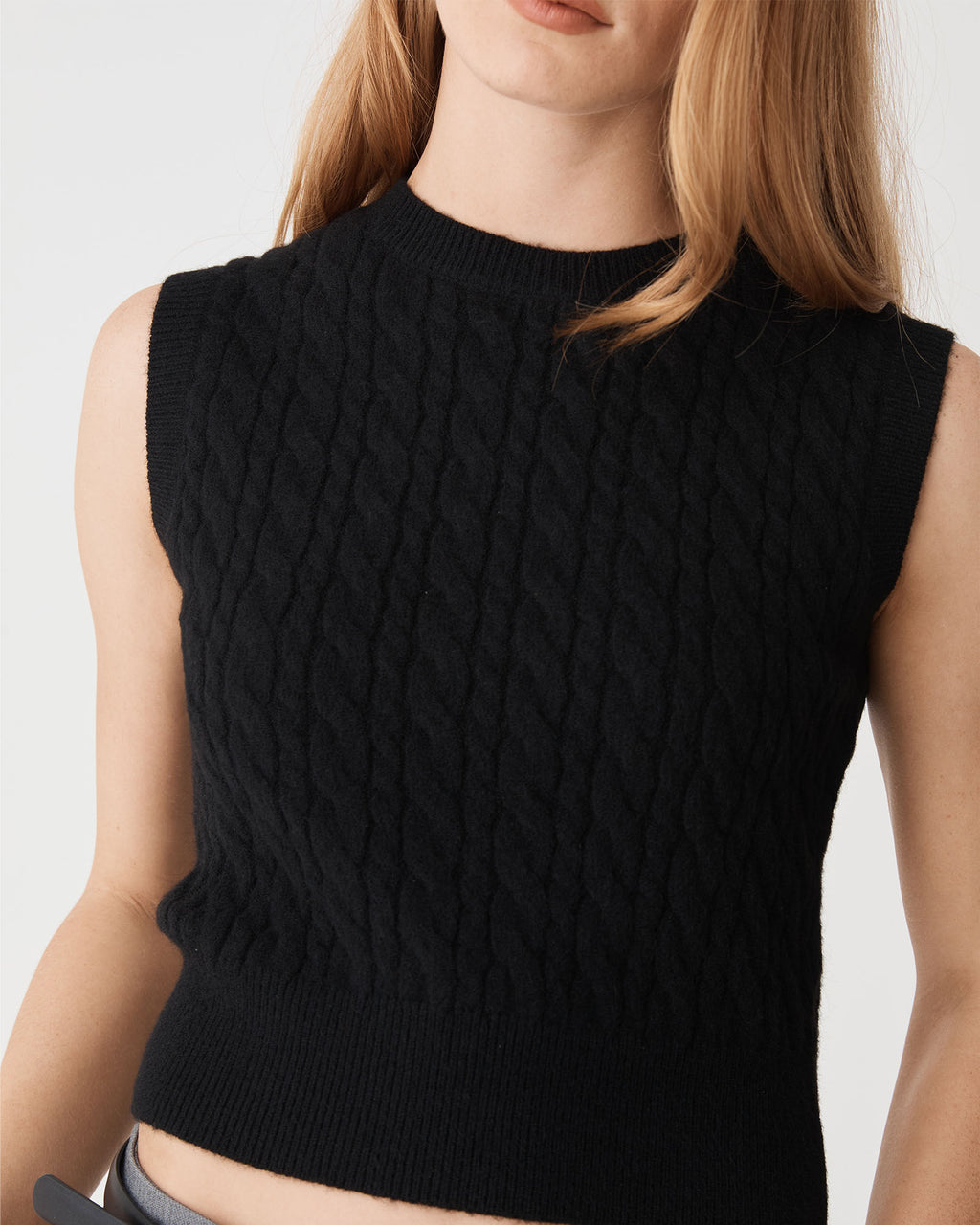 Frankie Sleeveless Cable Knit