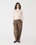 Lani Barrel Leg Check Pants