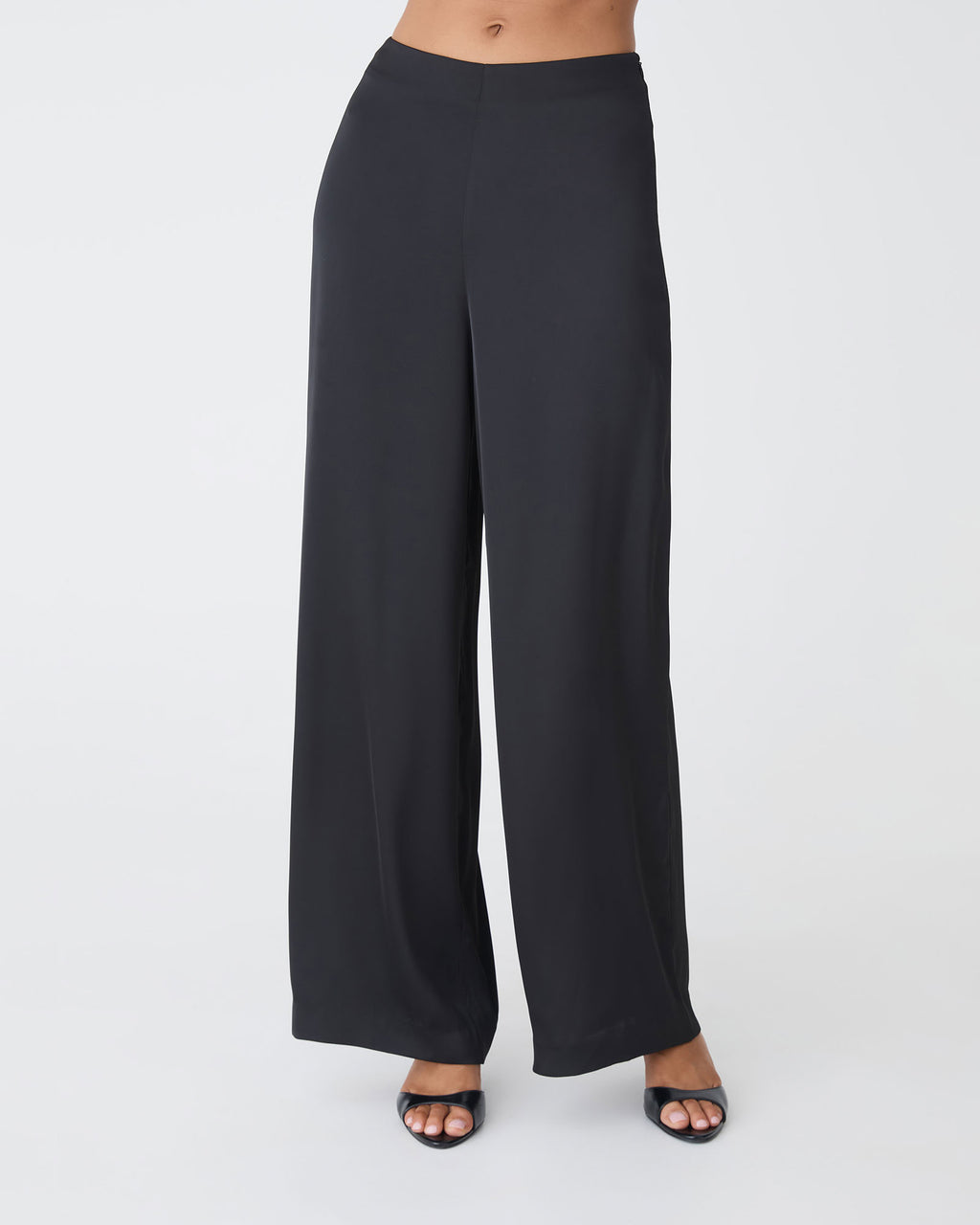 Asma Satin Wide Leg Pants