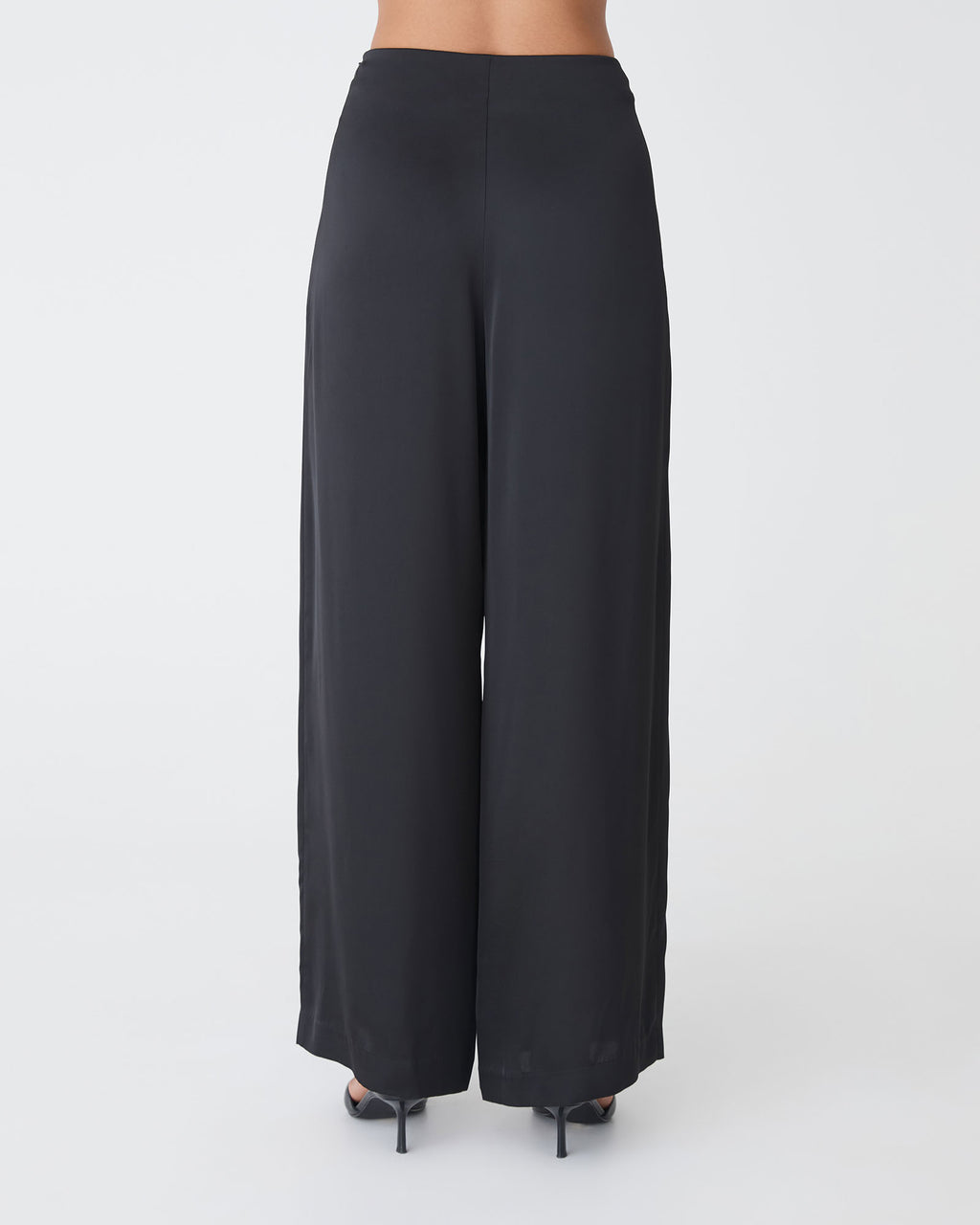 Asma Satin Wide Leg Pants