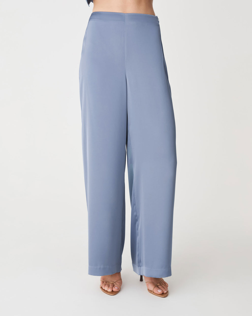 Asma Satin Wide Leg Pants