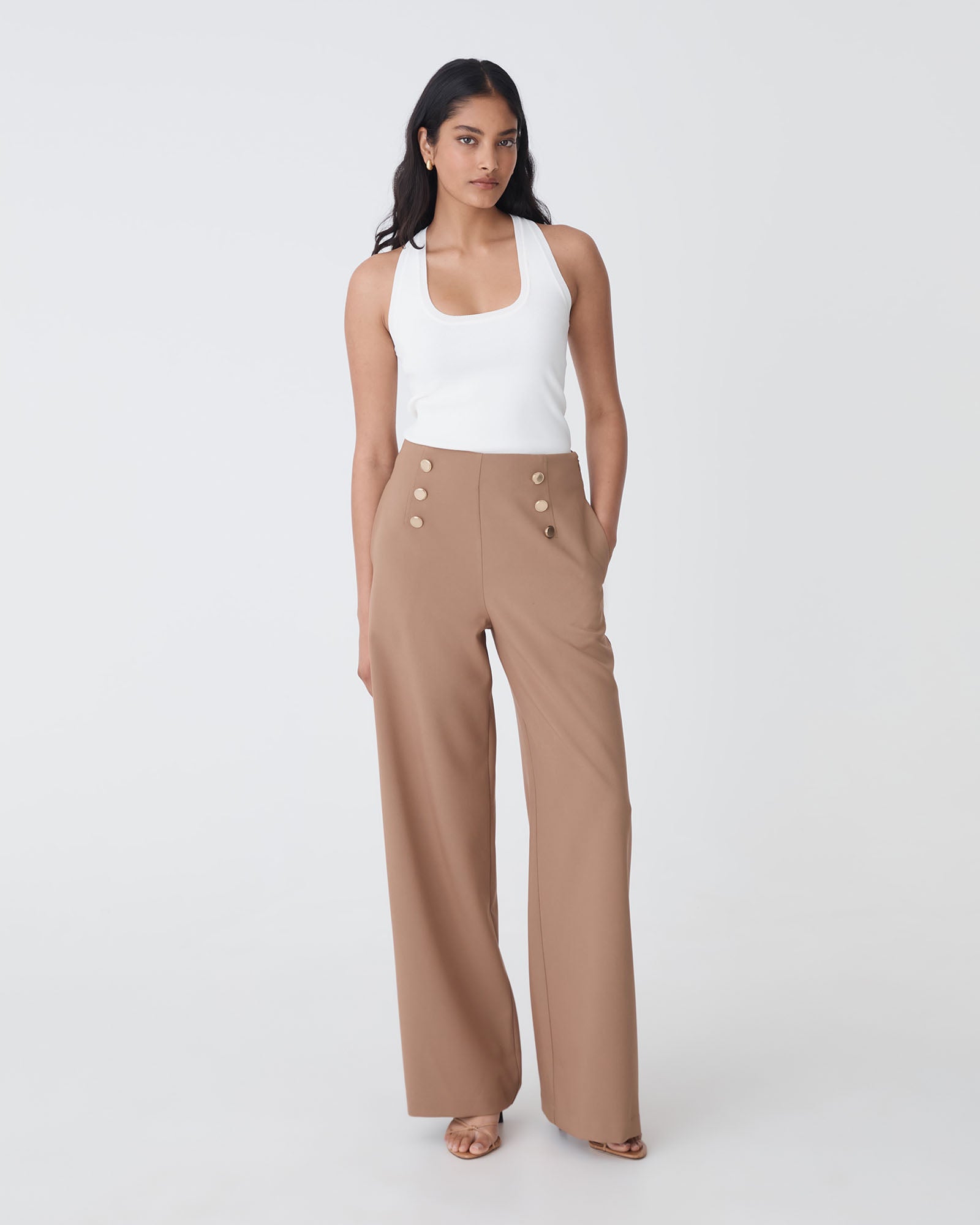 Evie Wide Leg Sailor Pants