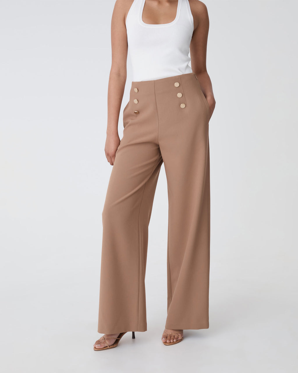 Evie Wide Leg Sailor Pants