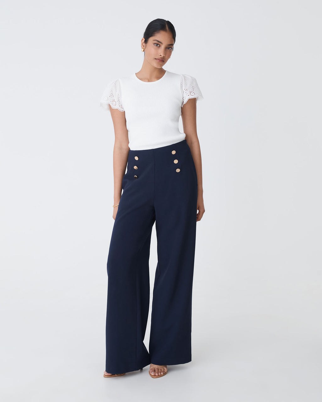 Evie Wide Leg Sailor Pants