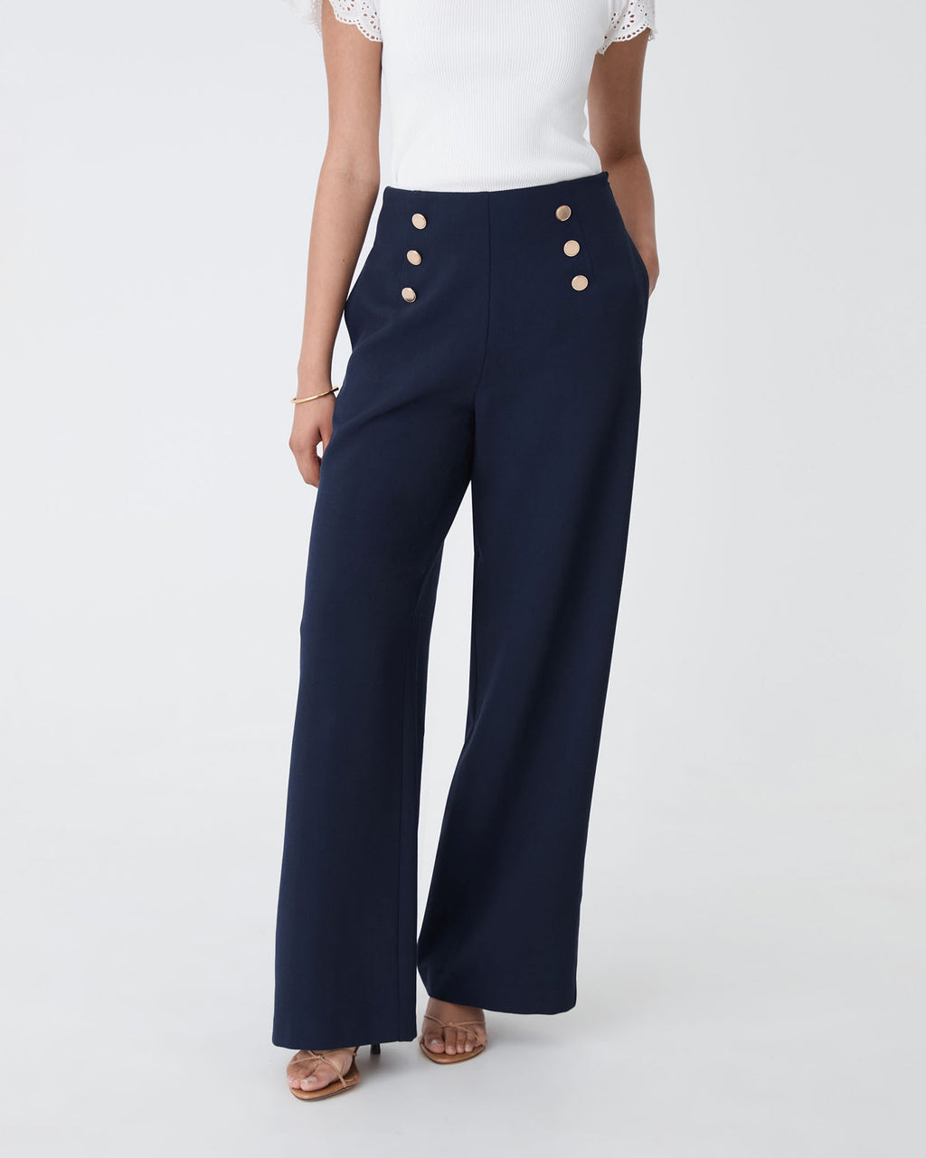 Evie Wide Leg Sailor Pants
