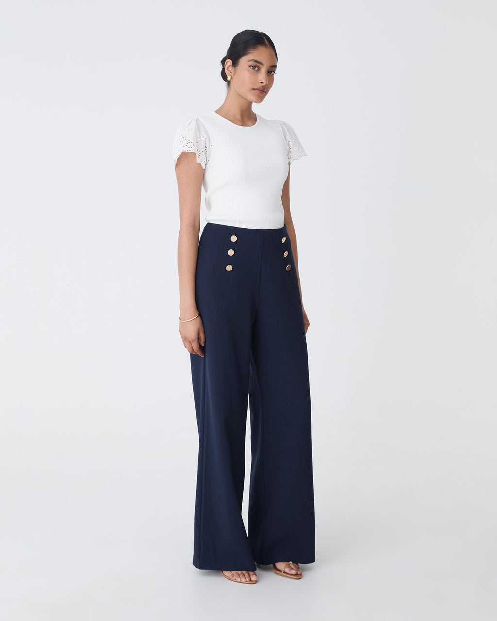 Evie Wide Leg Sailor Pants