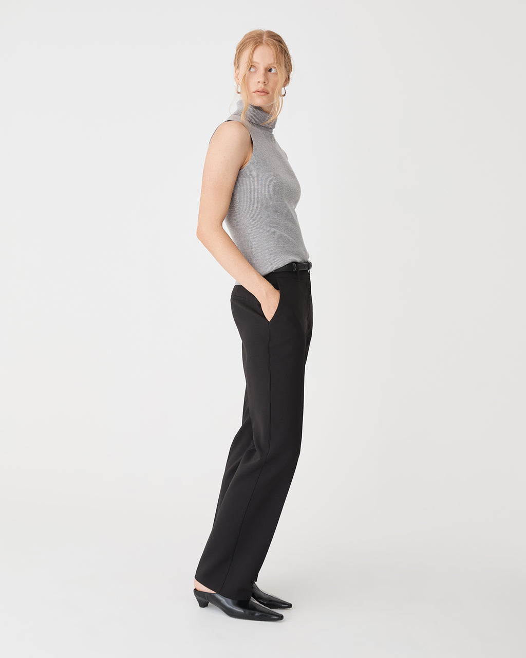 Nikki Mid Rise Straight Pants