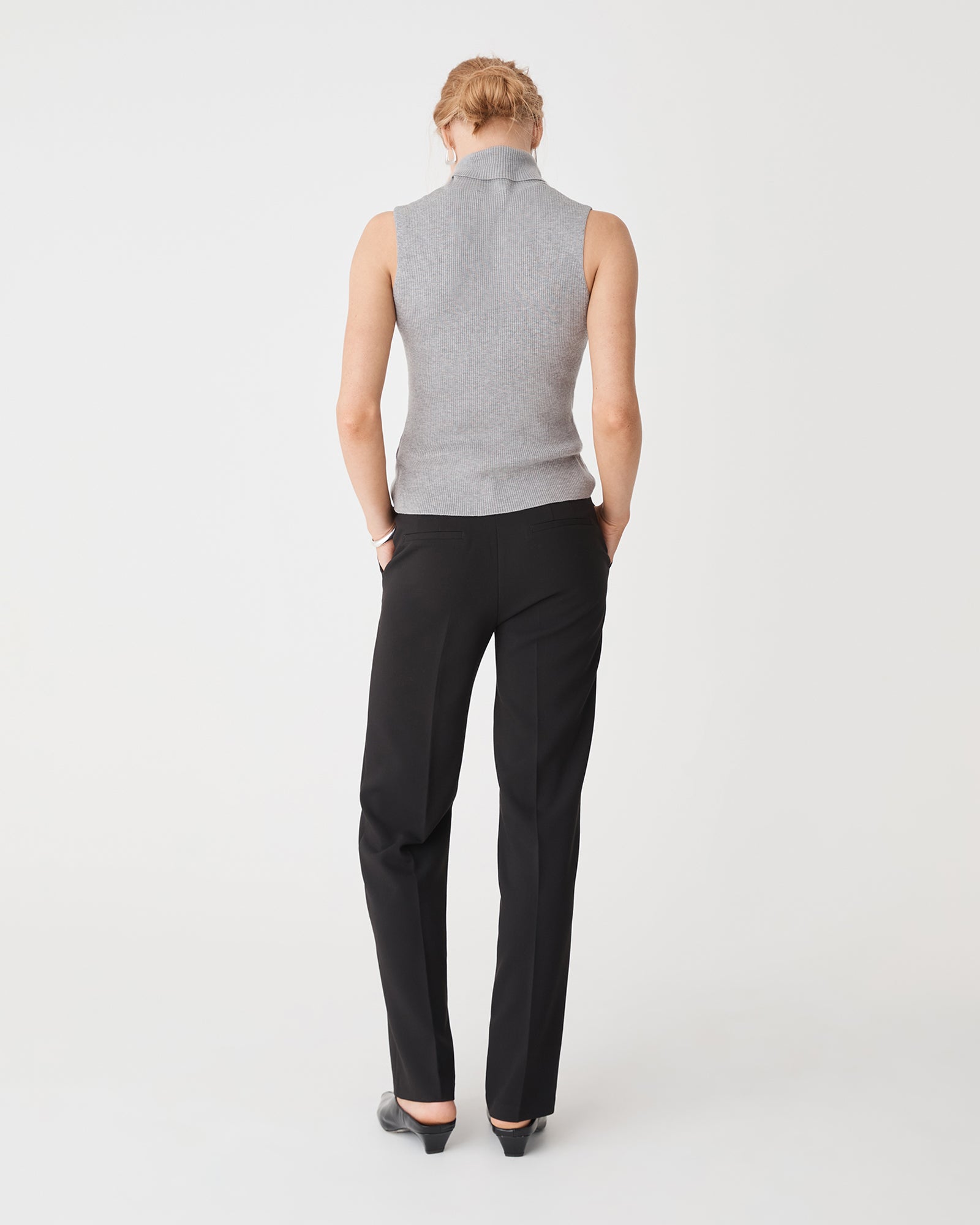 Nikki Mid Rise Straight Pants