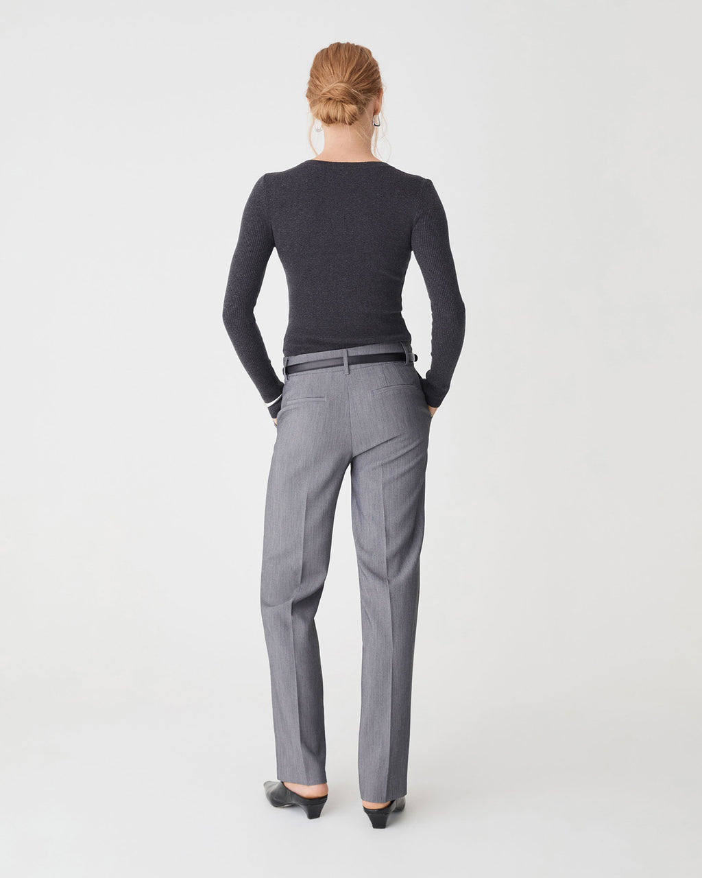Nikki Mid Rise Straight Pants