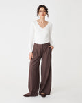 Arden Mid Rise Pleated Pants