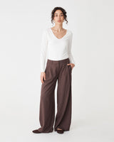 Arden Mid Rise Pleated Pants